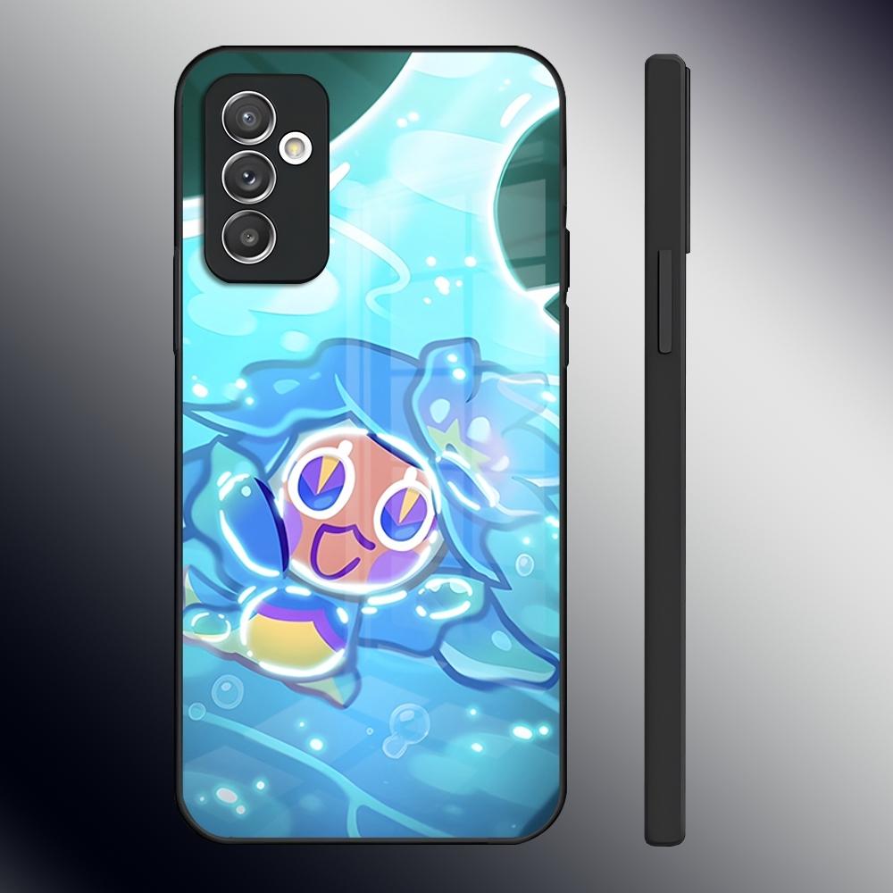 Корейская игра C-Cookie Run Kingdom Чехол для телефона Samsung S24 Ultra S23 S22 S20 Fe S21 Plus A54 A34 A24 A53 A13 A16 Стеклянная крышка