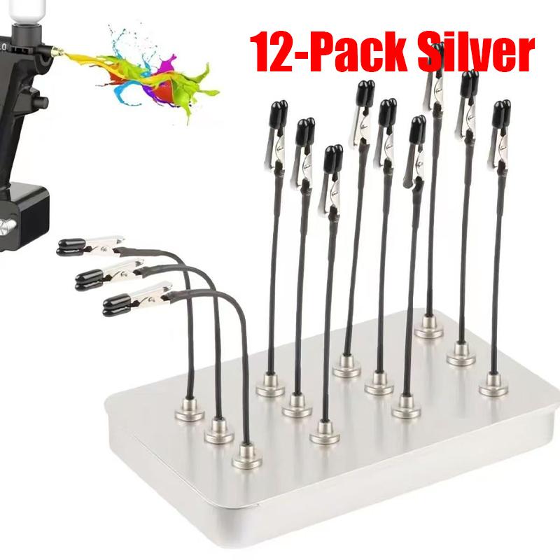 10/12/20PCS Flexible PCB Holder Magnetic Soldering Helping Hands with Alligator Clips & Storage Box for Electronics Repair DIY