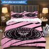 3PCS Club Internacional de Fútbol Miami Soft Bedding Set,Including 1pc Duvet Cover And 2pcs Pillowcases Perfect for Bedroom, Dormitory, Fan gift