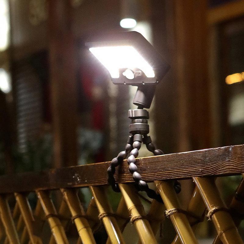 Household Split Lighting Solar Motion Sensor Light 360° Rotatable Lamp Octopus Bracket Usb Charge Lighting For Outdoor Camp