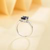 100% натуральный драгоценный камень иолит, женское кольцо, модное кольцо из стерлингового серебра 925 пробы, предложение, помолвка и вечеринки, ювелирные изделия, подарок