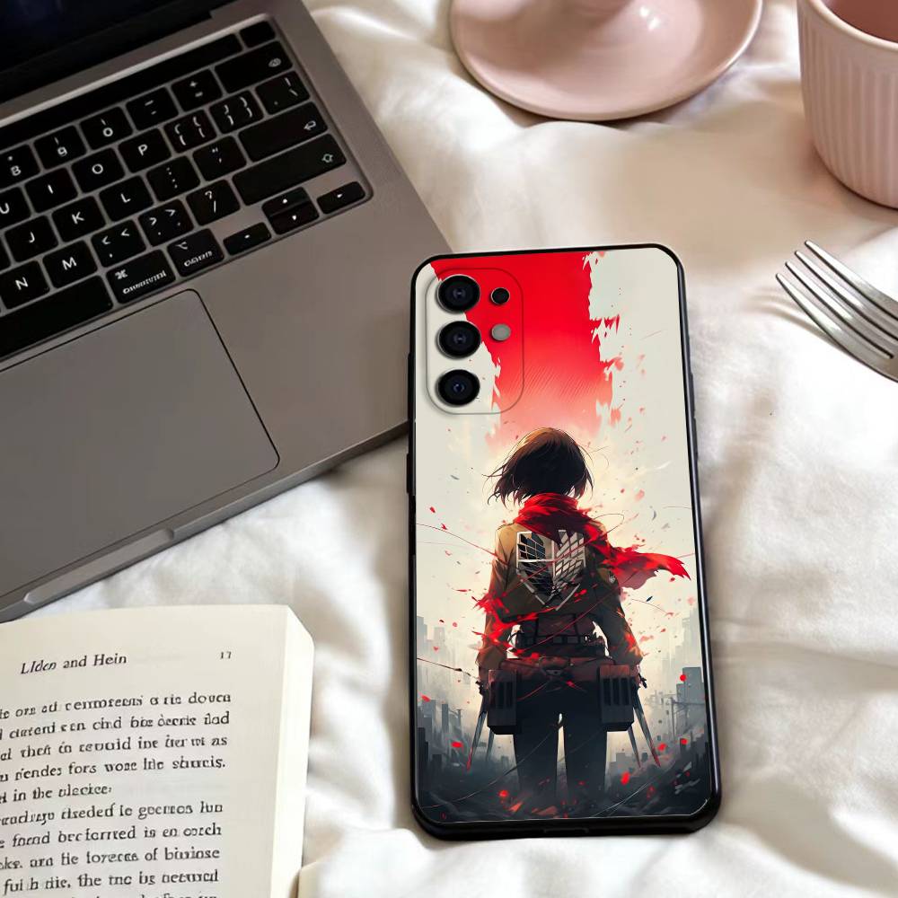 ГОРЯЧИЙ Чехол для телефона A-Attack on TitanS Для Samsung S25,24,23,22,30,21,10,9,Ultra,Plus,Lite,FE,4,5 G Мягкий Черный Чехол