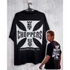 Мужская футболка с принтом креста West Coast Choppers, хип-хоп, уличная одежда, оверсайз, модные футболки, мужской топ, гангста-одежда