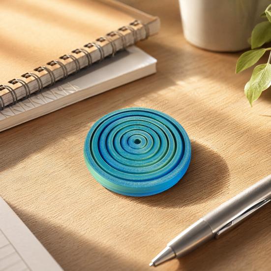 Interstellar Decompression Toy, Gradient Macaron Color Spiral Ring, 3D Printing Vortex Stress Relief Fidget Toy, for Kids Adults Gifts