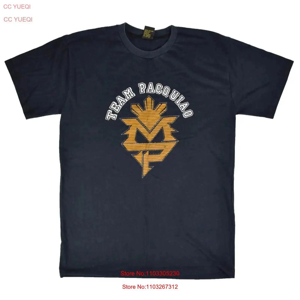 Vintage Clothesline Team Pacquiao Unisexny Black T Shirt Size L Vintage Unisex Stylish Stretched Homme Fashion Soft
