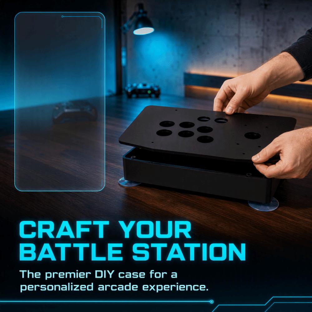 18pcs Acrylic DIY Arcade Controller Case 8-Hole Arcade Cabinet Case Panel Case For Arcade Game
