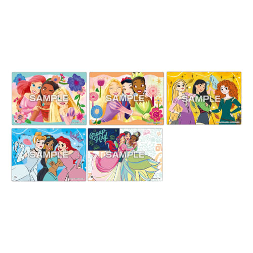 ENSKY Disney Princess Clear Card Collection Gum, Grape Flavor, Candy Toy [Box Set of 16]