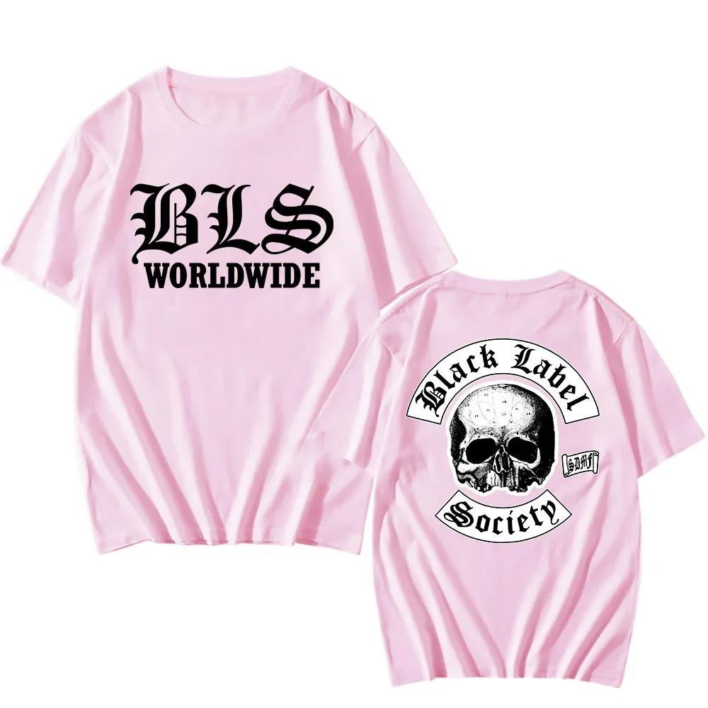 Black Label Society BLS Футболка по всему миру Закк Уайлд Хэви-метал Уличный Хип-хоп Унисекс Удобные Женские и Унисекс Футболки