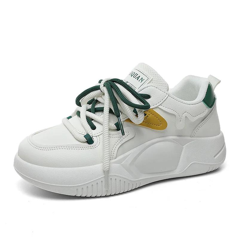 Fashionable and Comfortable Non-slip Sneakers Women's Spring Wide Fat Feet Outdoor Versatile Soft-soled Casual Trendy Shoes