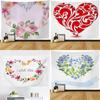 Heart-shaped Plant Tapestry Background Cloth Office Living Room Tapestry Home Wall Decoration Tapestry