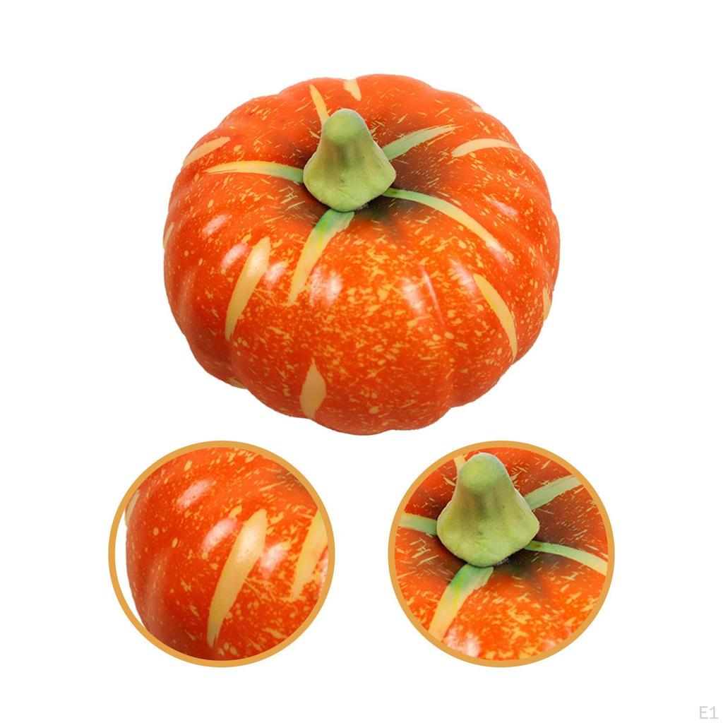 Artificial Foam Pumpkin Lifelike Fall Harvest Decorative for Party Mantel Shelf Tabletop