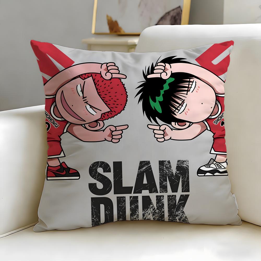 Классический аниме-чехол для подушки Slam Dunk – Мягкий, легко стирается, универсальный для дивана, кровати, путешествий и офиса