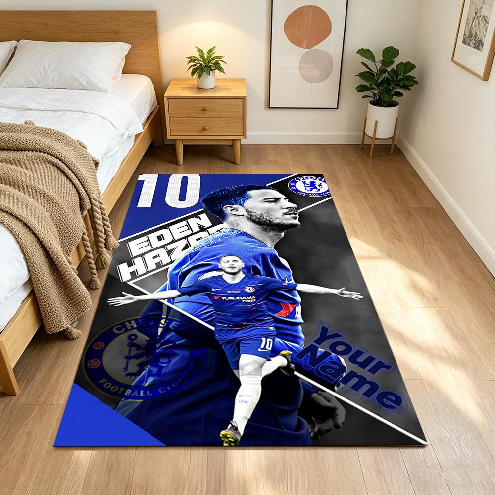 Chelsea Fc Football Player Customize Your Name Floor Rug Office Rug Perfect for Playrooms Living Rooms Dining Room Bedrooms Anti-slip Rug