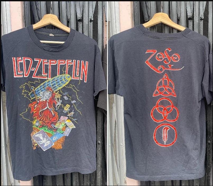 Led Zeppelin Zoso группа 90-х Базовый стиль Унисекс футболка с коротким рукавом размер S-5XL
