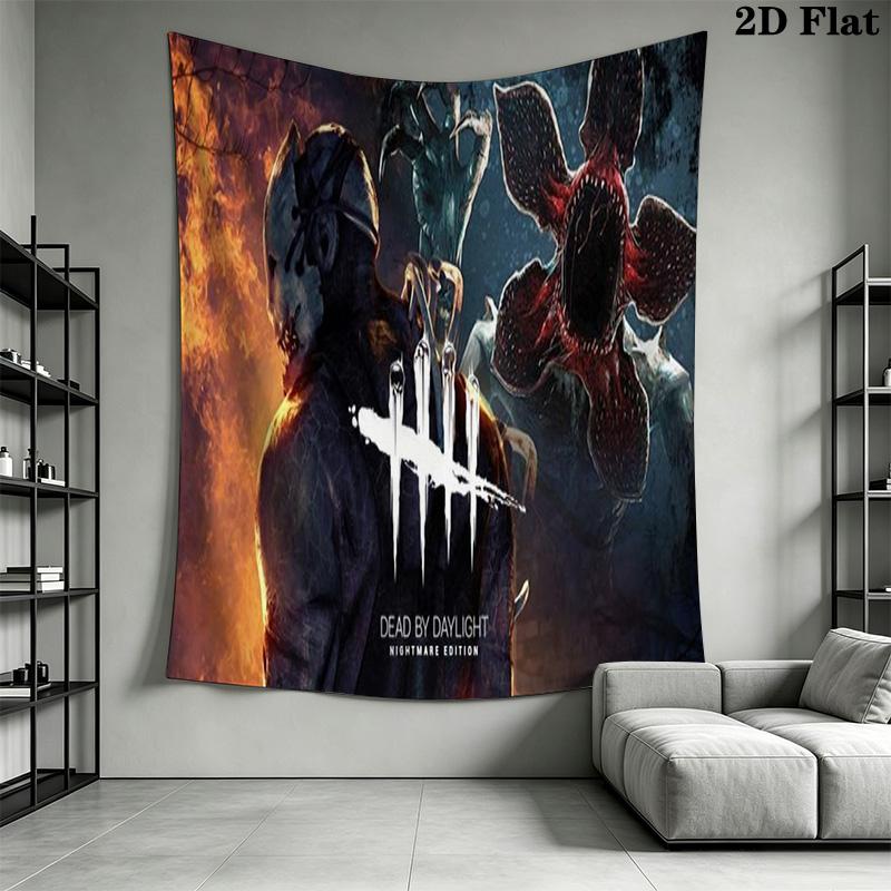 Dead Daylight 2D Flat Wall Tapestry Tapestry Background Cloth Fashion Print Wall Covering Decoration Homestay Soft Decoration Tapestry