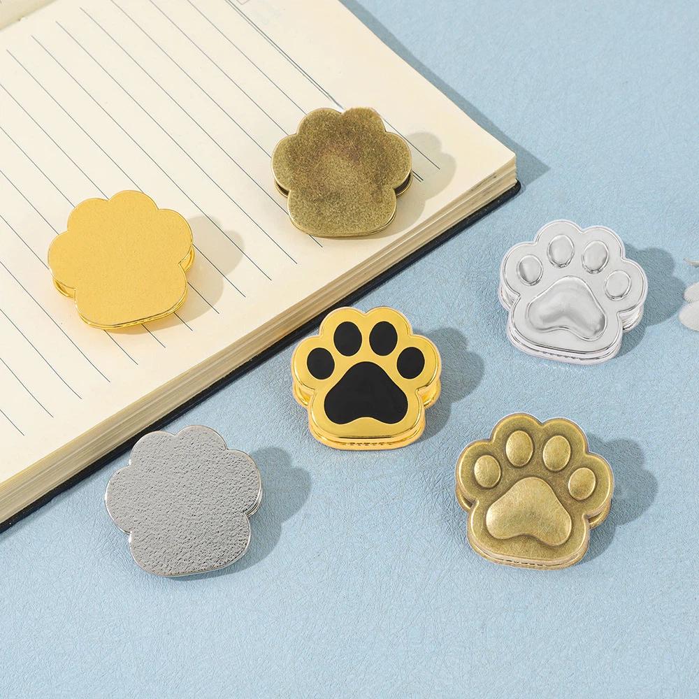 Cute Cat Paw Clip Zinc Zinc Zinc Alloy Book Page Marking Clip Bill Note Storage Clip Office School Supplies