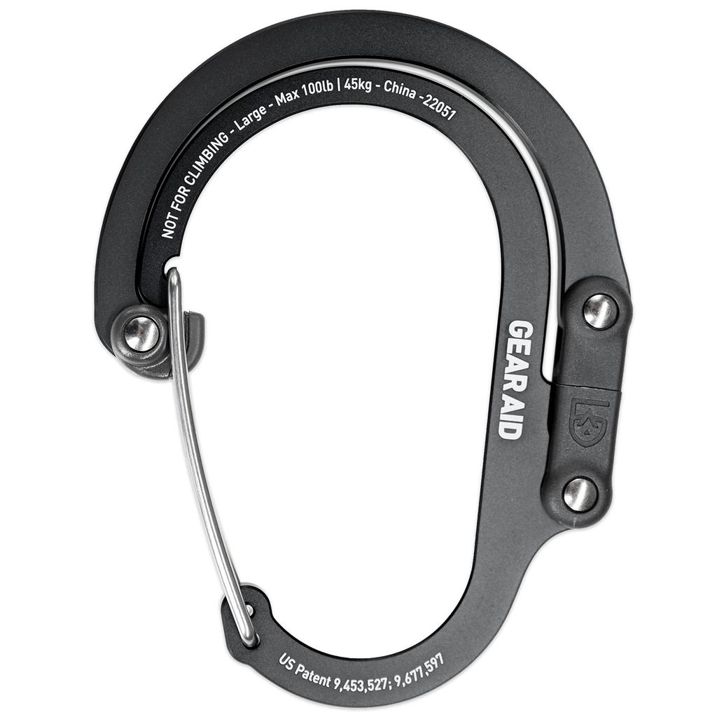 Gear Aid Зажим-карабин Hero Clip Большой Стелс Черный