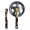 Bike Crankset Single Chainring Crank Arm Set Replacement Outdoor Riding High Strength 165mm