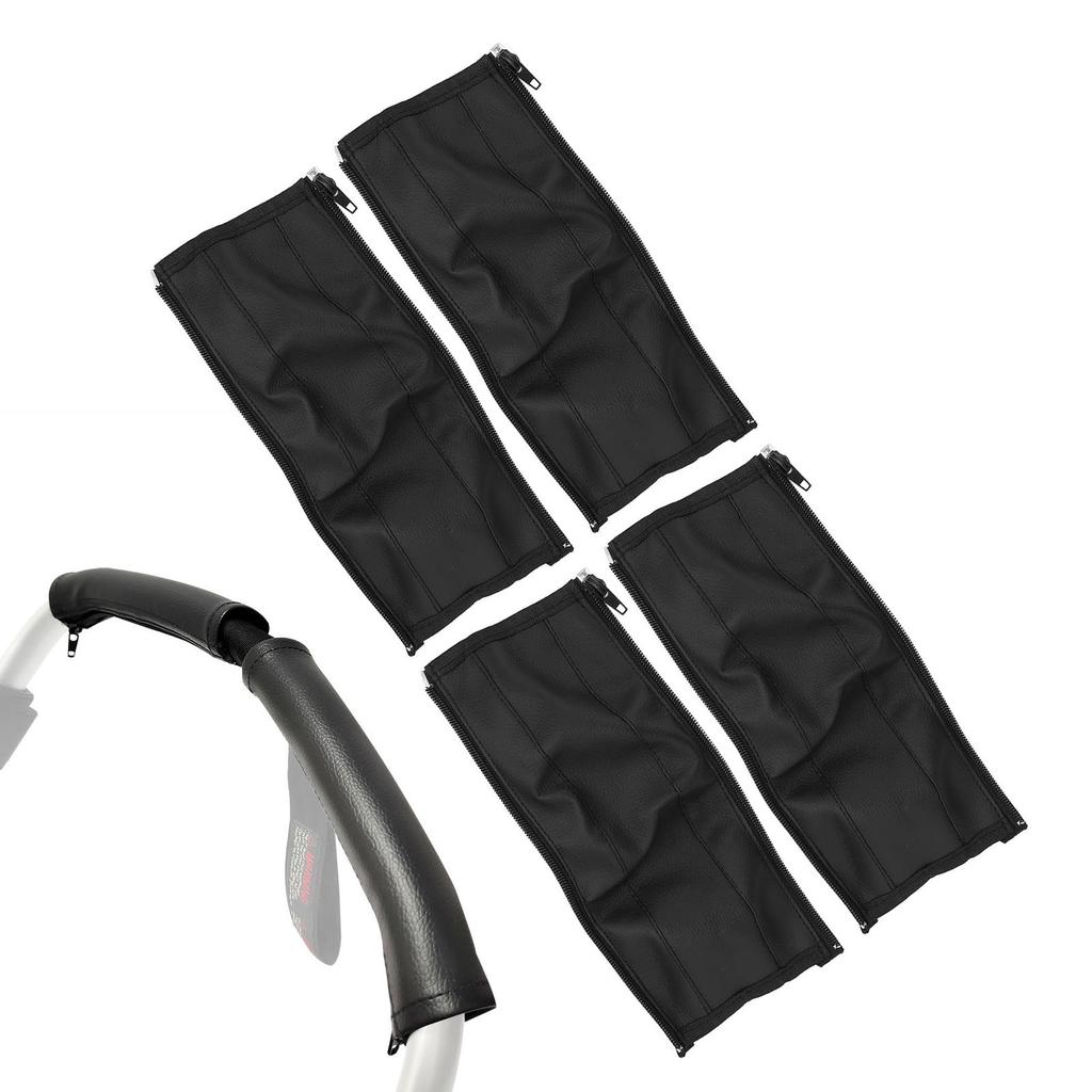 4pcs Stroller Handle Cover PU Lther Washable   Baby Pram Handle Sve  or with   Stroller Accessories