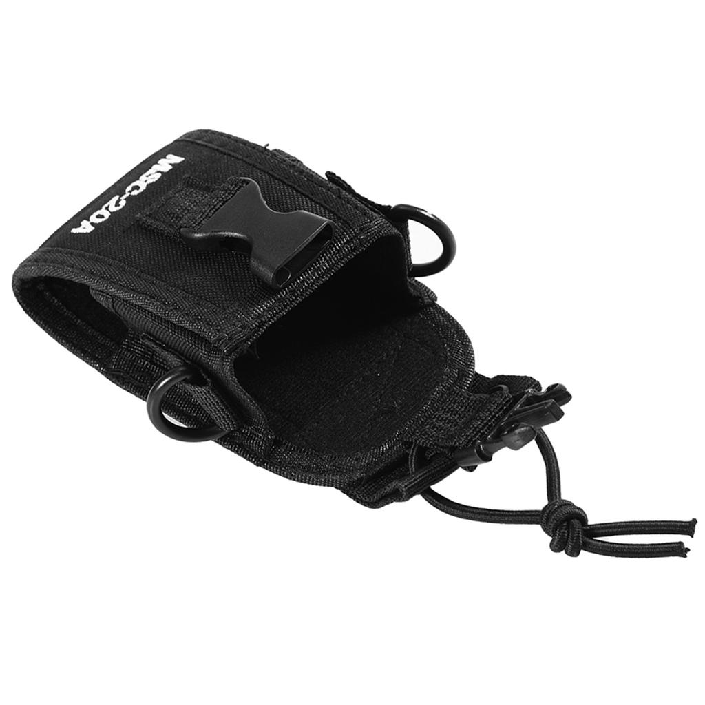 Black MSC 20A Nylon, Bag with Strap for ecouteur Pouch Case uv98 HYT Two Way Radio