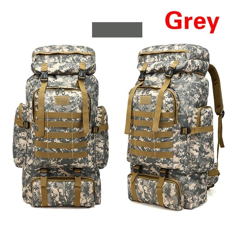 Камуфляжный рюкзак большой емкости 80 л, военная походная сумка, армейский рюкзак, уличные водонепроницаемые рюкзаки