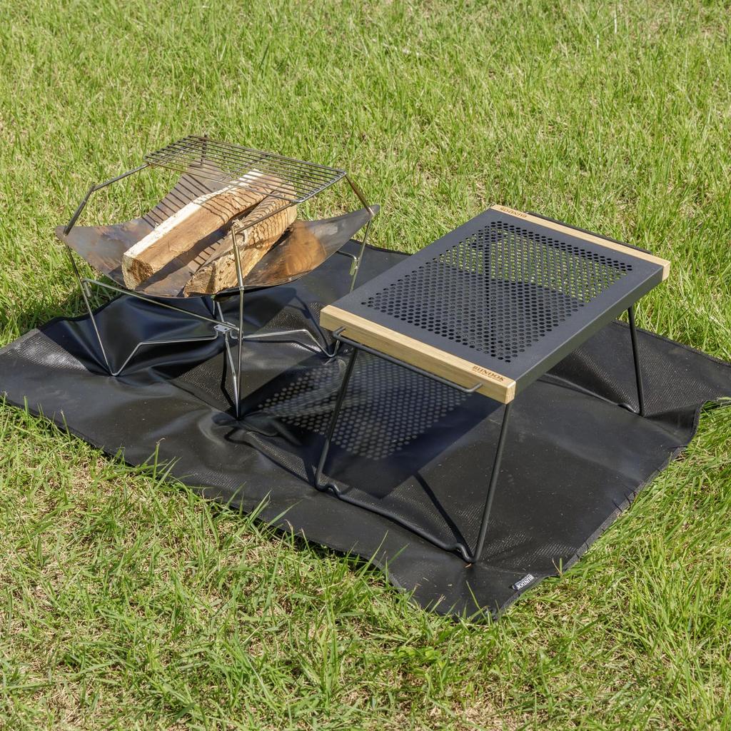 BUNDOK IR Table II Кемпинговый уличный стол складной из жаропрочной стали BD-166