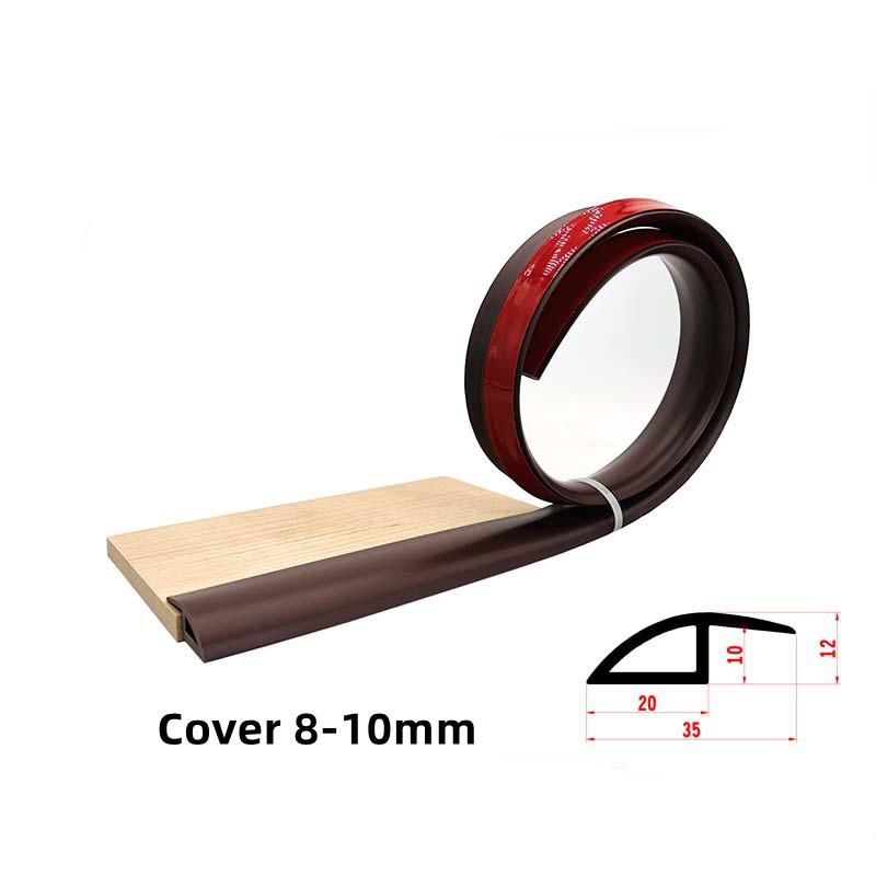 1M Self-adhesive Seam Strip Soft PVC Flooring Threshold Transition Sealing Strips Floor Threshold Anti-collision Seam Edge Trim