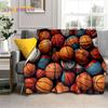 Новейшее мягкое фланелевое одеяло для баскетбольной площадки, для кроватей, спален, диванов, пикников, плед для отдыха на свежем воздухе, подарок