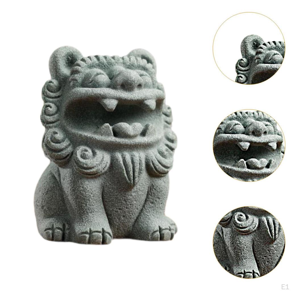 Статуя Kylin Tea Pet Скульптура Подарок на день рождения Коллекционное украшение для комнаты Сувениры Настольный ретро