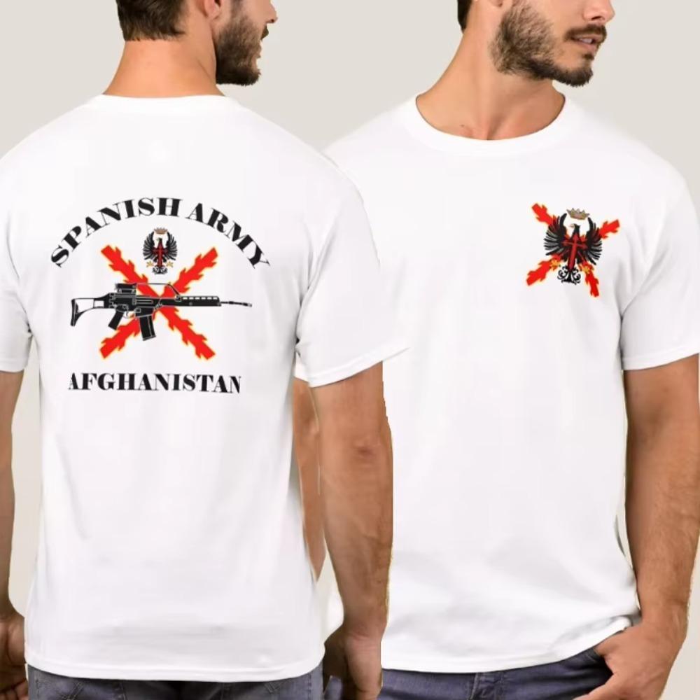 Hot Sale Spanish Army Emblem T-Shirt. Premium Cotton Short Sleeve O-Neck Mens T Shirt New S-3XL