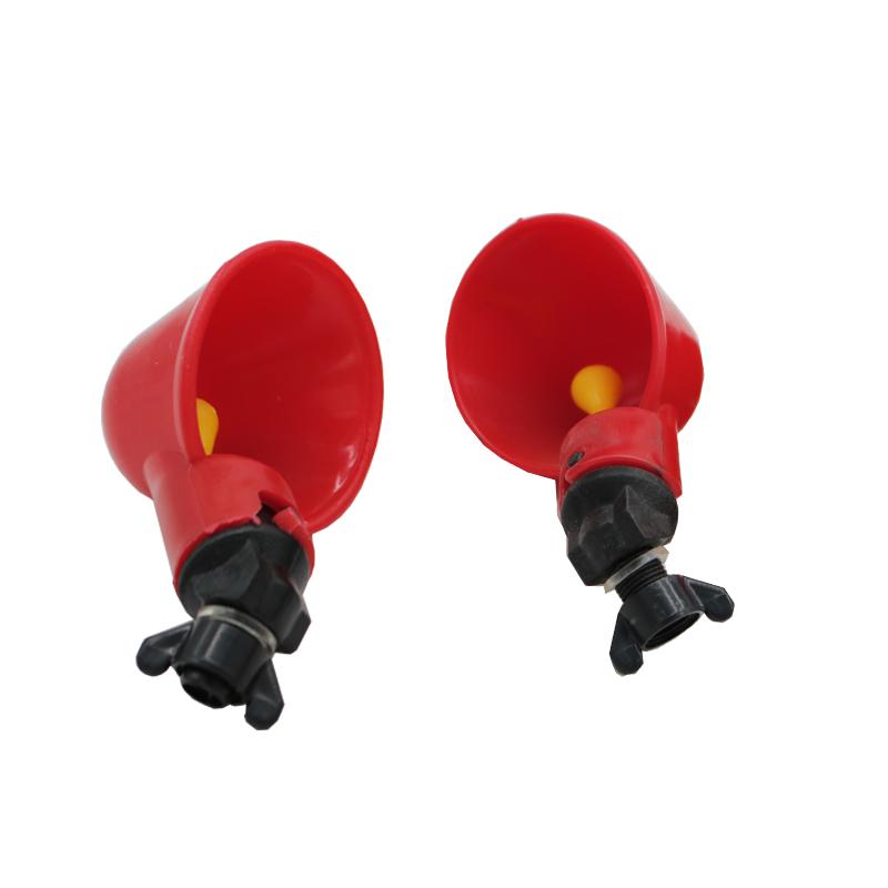 50 шт. Автоматическая поилка для перепелов, поилка для кур, чаша, прямой патрубок с желтым ниппелем, фермерская система питьевой воды для домашней птицы