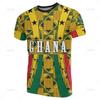 3D Ghana Nationa IndependenceDay Printed T Shirt The Republic-of Ghana Emblem Flag Graphic Tee-shirts For Men Mens Clothing Tops