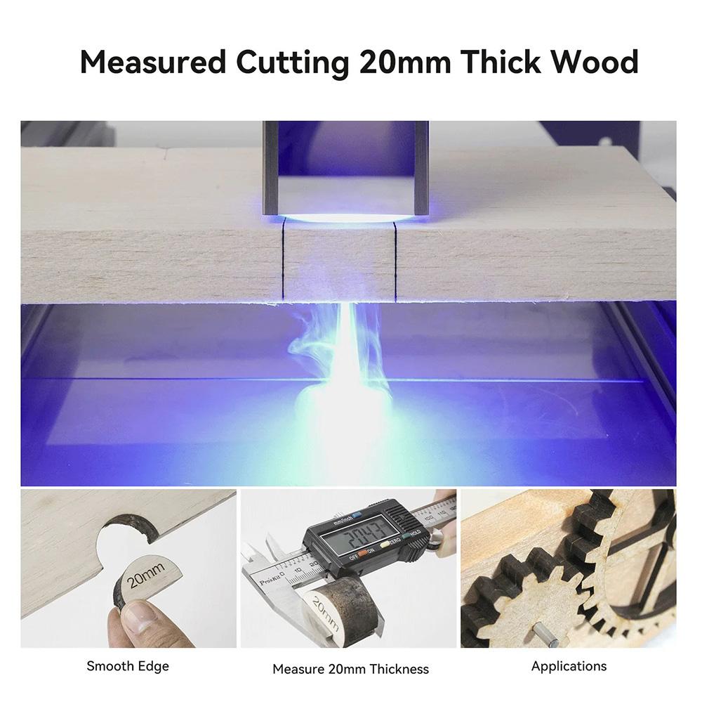 Лазерный гравер ATOMSTACK S10 Pro, 10 Вт, мощность станка 50 Вт, фиксированный фокус, сжатое пятно 0,08x0,06 мм, 410x400 мм