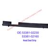Toyota Corolla ZRE18# Hood Sealing Strip (53381-02230/02160)