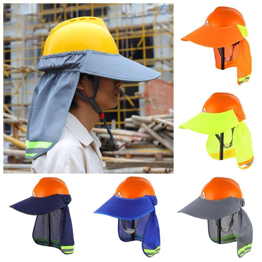 Солнцезащитный светоотражающий кепочный чехол для шлема, солнцезащитный козырек для строителей