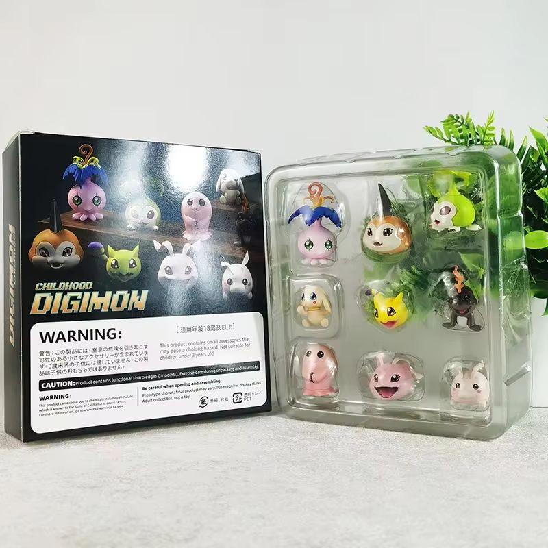 Hot In Stock Digimon Adventure Figure Gabumon Pyocomon Koromon Mochimon Tokomon Plotmon Anime Figure Model Collect Toy Gift