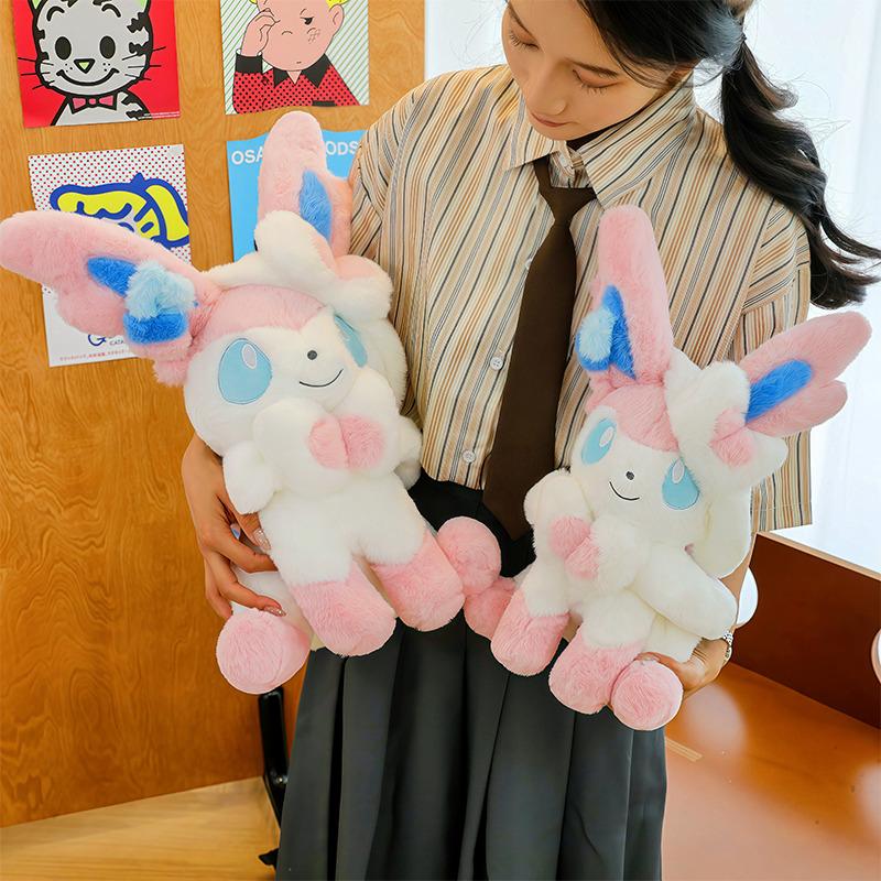 Sylveon okemon Plush Toys Stuffed Doll Huggable Soft Fluffy Stuffed Anime Doll Flareon Umbreon Vaporeon Espeon Plushie Pillow