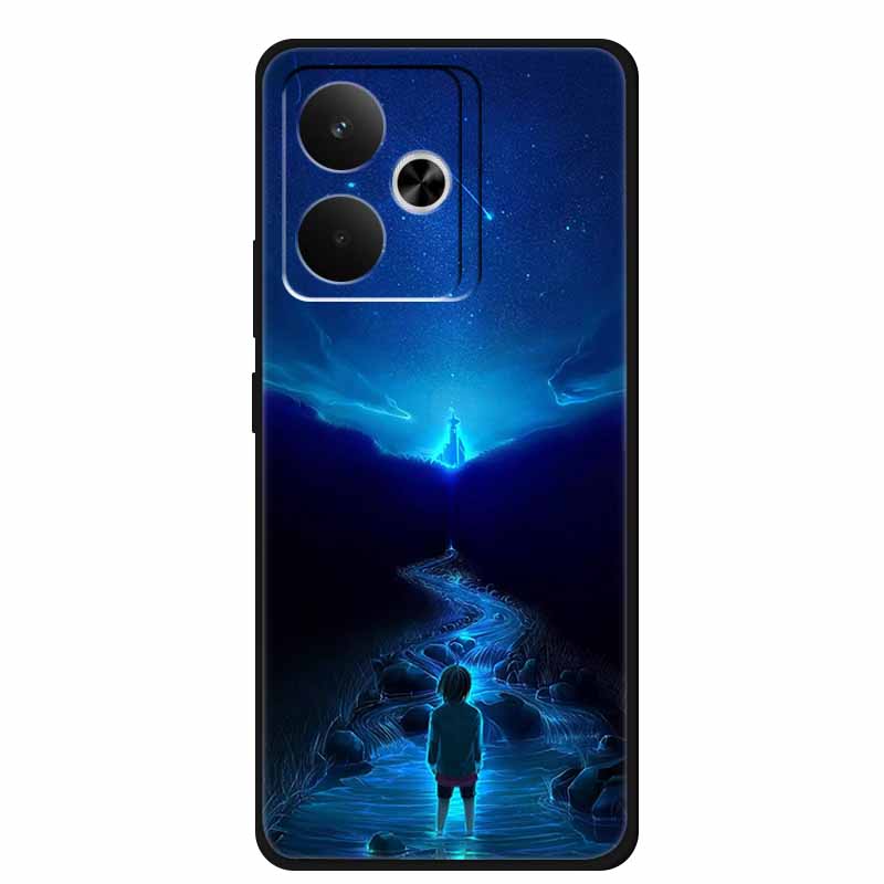 Чехол для телефона Realme GT7 GT 7T 7 T Сумка Черный Силиконовый Мягкий Задний Чехол Для Realme 14 4G 15 Pro Чехлы Coque Защитный Корпус