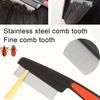 Stainless Steel Fine Tooth Tweezers Comb Lice Comb Professional Head Lice Nit Removal Hair Comb