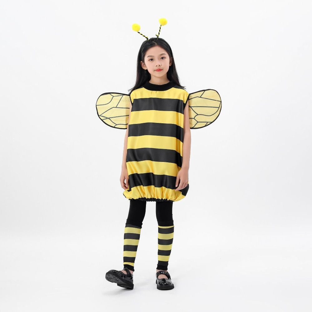 Leg Sleeves Halloween Bee Costumes with Wings Halloween Cosplay Ladybug Set European and American