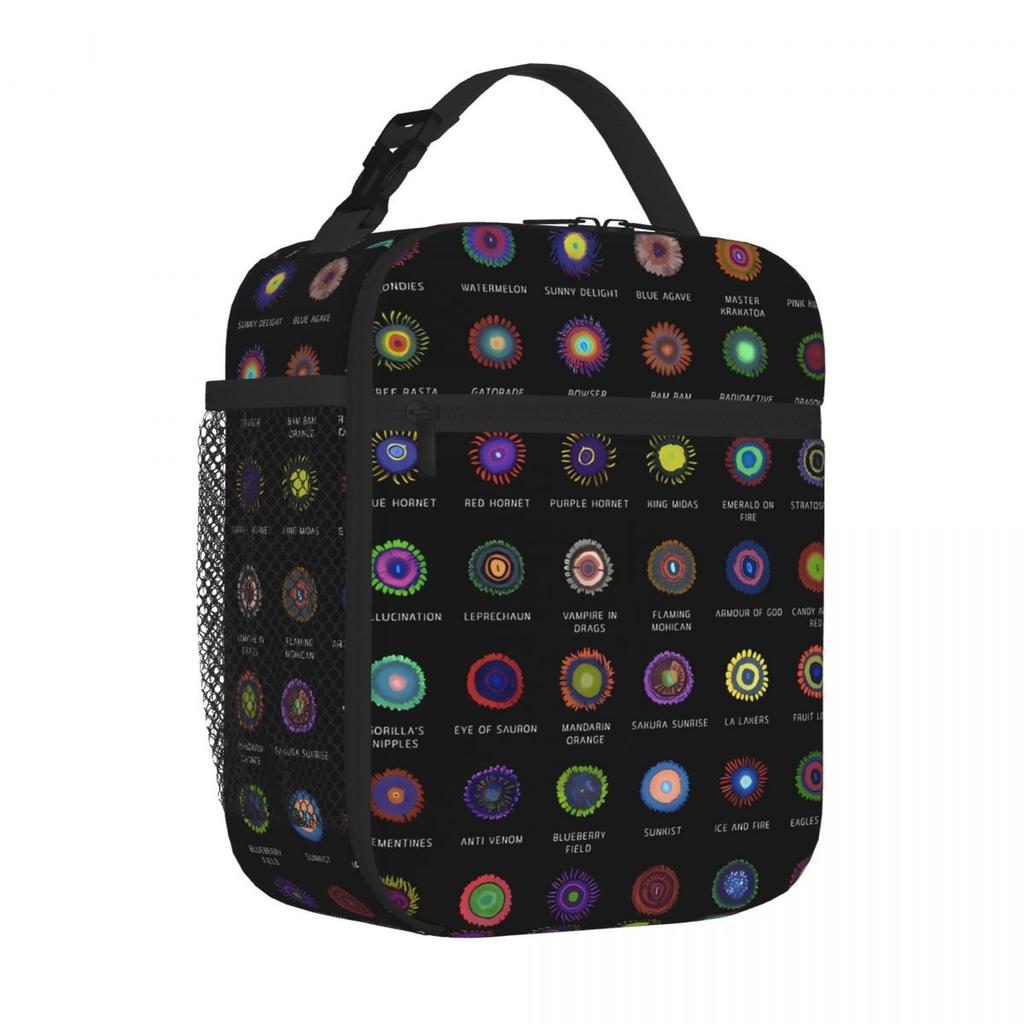 Bestselling Zoanthids Identification Embossed Reusable Lunch Bag Overnight Trip Kids Lunch Bag