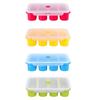 With Lid Freezer Soup Tray Silicone Food Meal Molds Multipurpose Soup Ice Cube Molds  Soup Storage