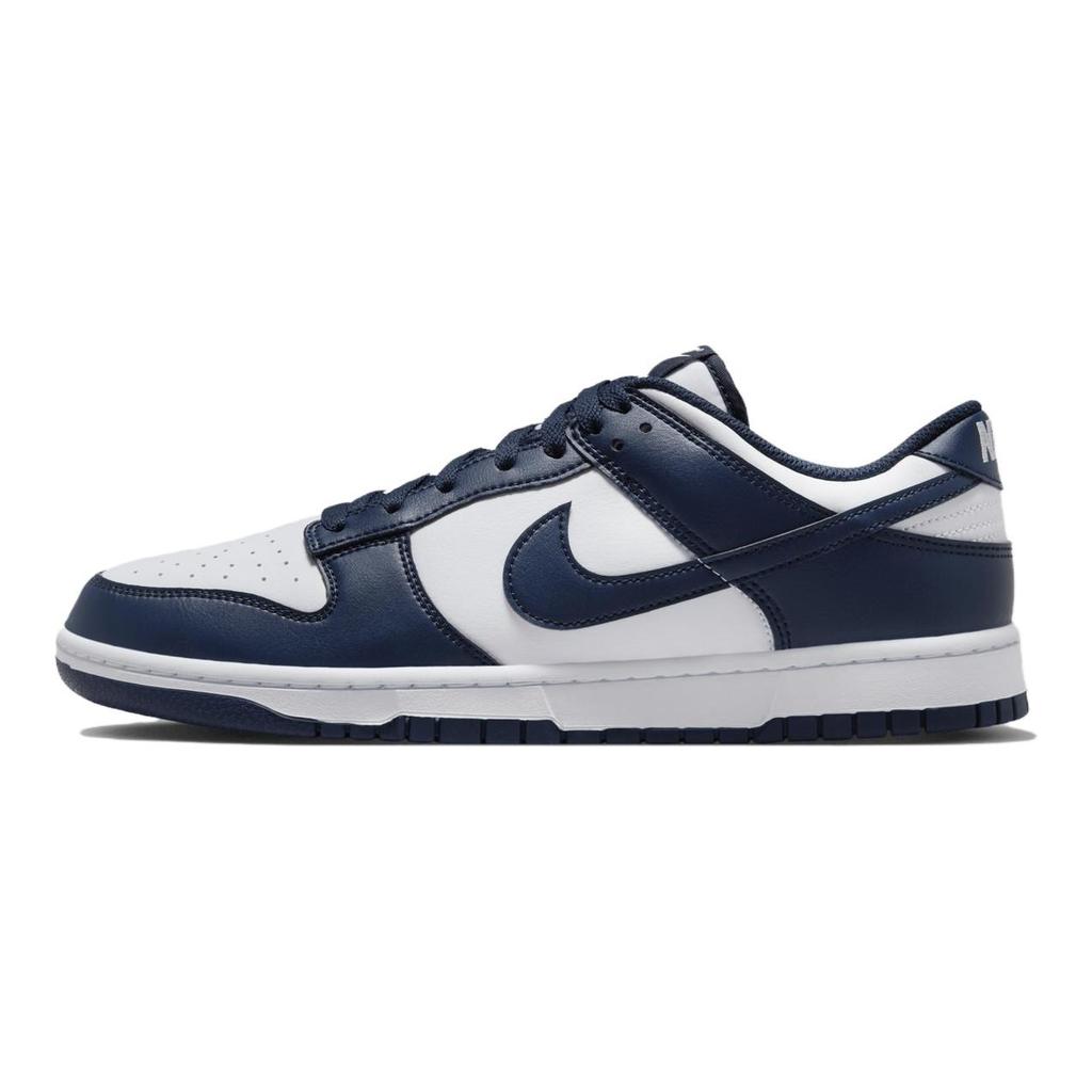 Nike Кроссовки Dunk Low Белые Полуночно-синие Обувь для скейтбординга HF5441-107
