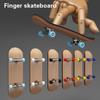 1Set Finger SkateBoard Wooden Fingerboard Toy Professional Stents Fingers Skate Set Novelty Children Christmas Gift