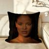 Music RRihanna Cushion Cover Pillow Case Antidustmite Pillowcase Silky Short Plush Sofa Cushion Cover hot