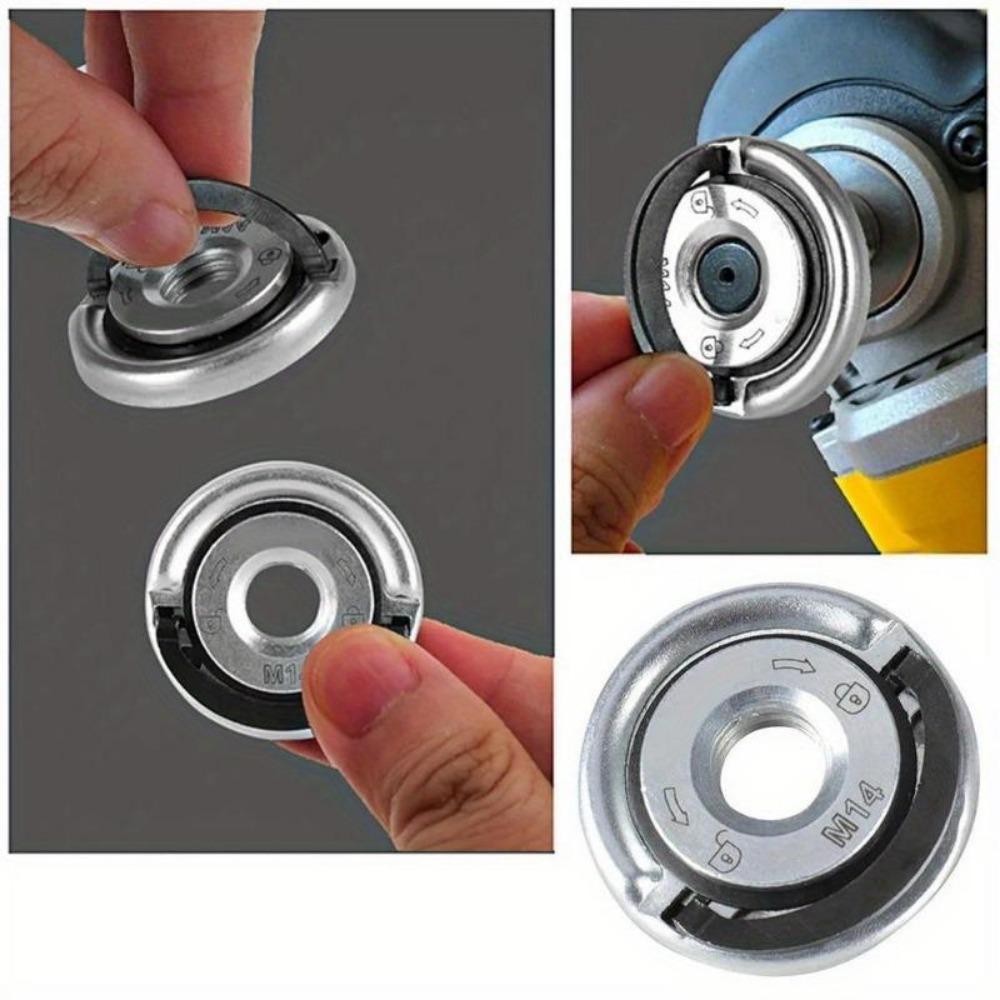 1PC Quick Release Flange Nut M14 Thread Angle Grinder Release Locking Nut Pressing Plate for Angle Grinder Clamping Flange