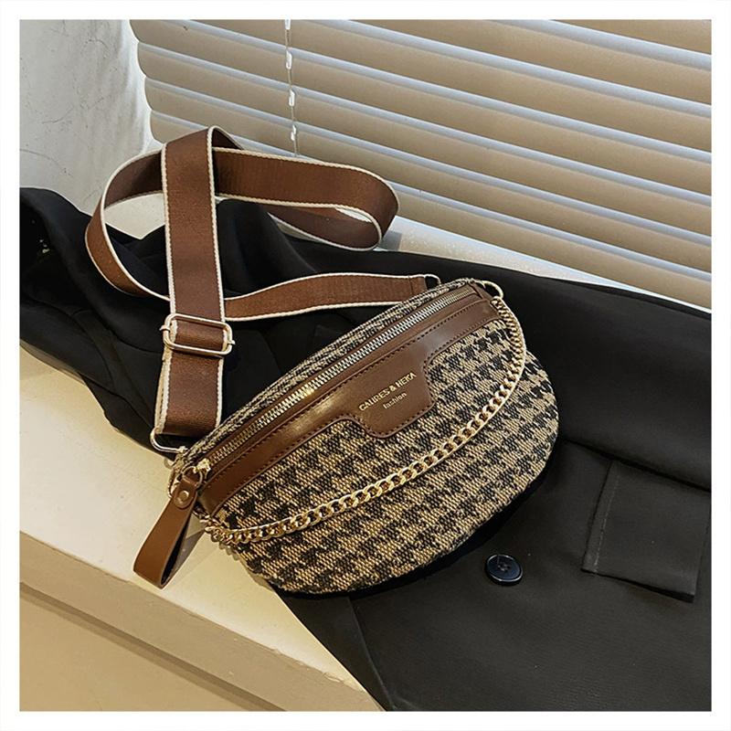 Women's Fashion Leopard Print Fanny Pack, Casual Versatile Zipper Chest Bag, Trendy All-Match Sling Bum Bag for Daily Use