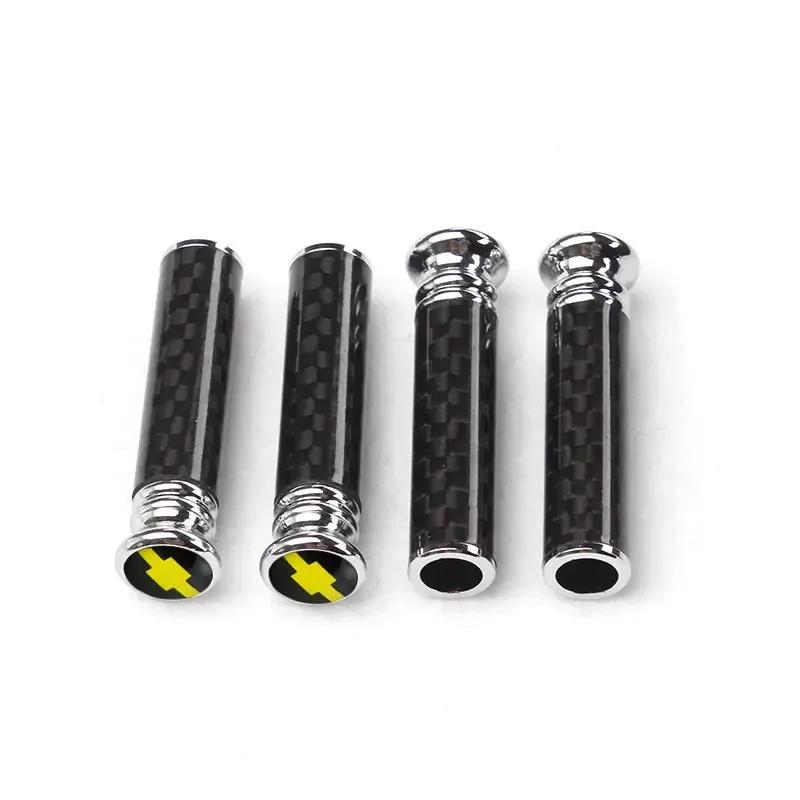 Carbon Fiber for Chevrolet COLORADO Corvette IMPALA AVEO CAPTIVA CRUZE EQUINOx LACETTI MALIBU Car Door Lock Pins Bolt Cover