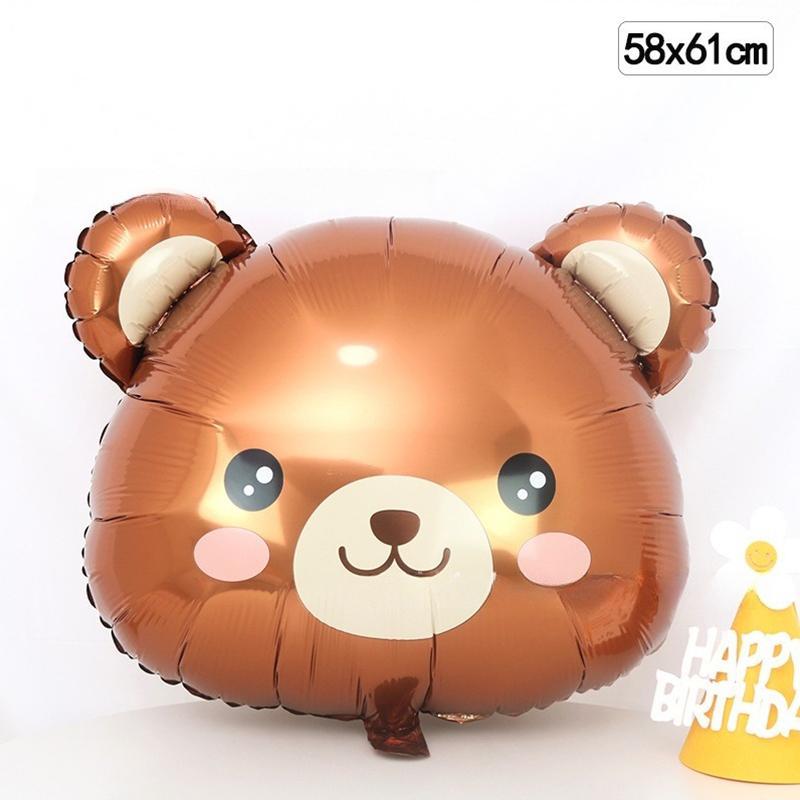 Cartoon Animal Head Balloons Aluminum Foil Helium Balloons Party Decoration Balloons A Variety Of Animal Styles To Choose From