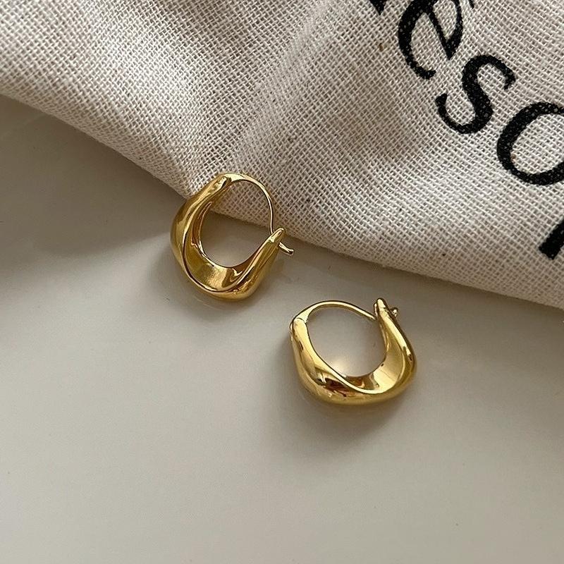 Серьги-кольца из серебра 925 пробы для женщин, модные, простые, массивные, круглые, подвески, предотвращающие аллергию, ювелирные изделия, подарки для вечеринок